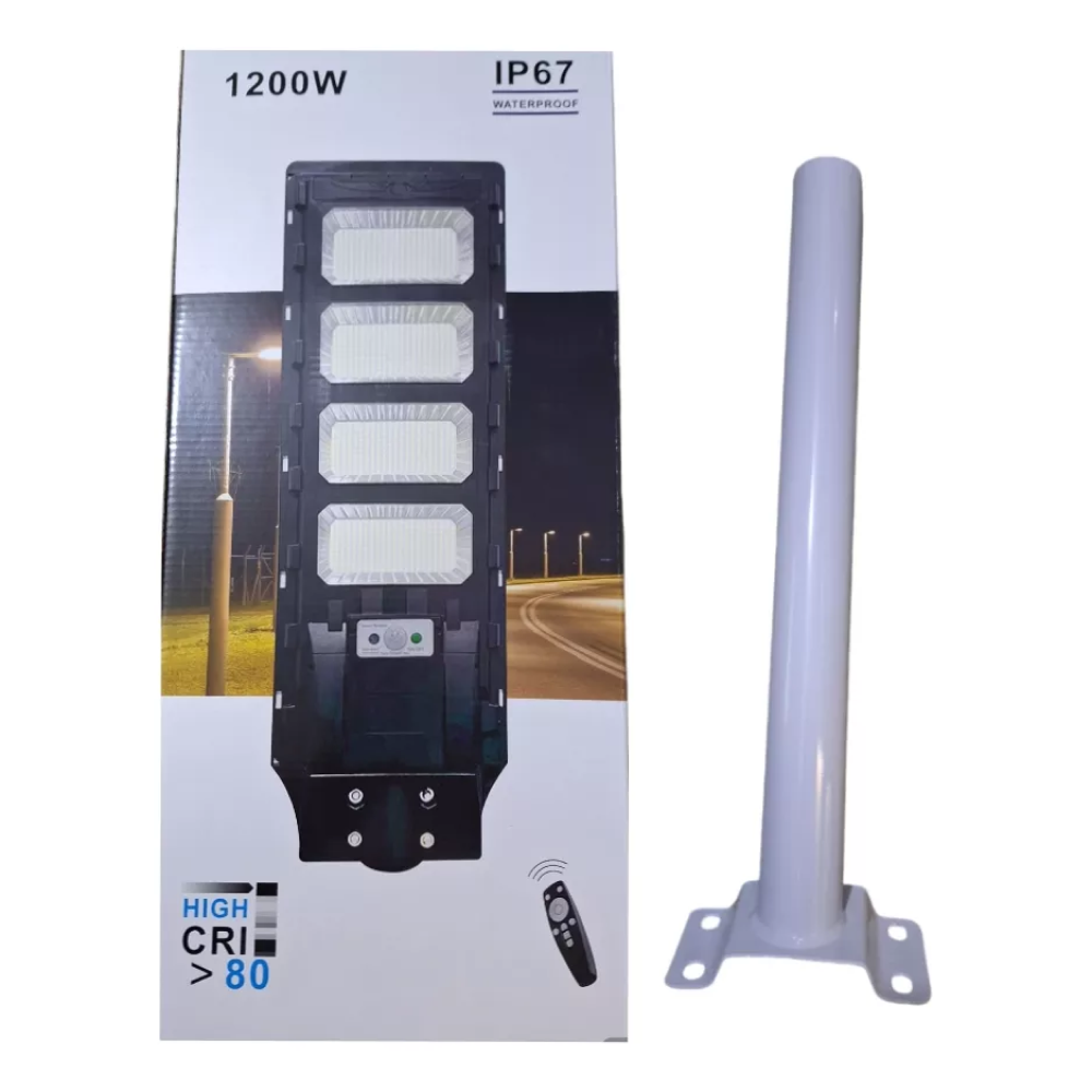 Foco Solar Exterior 1200w + Control