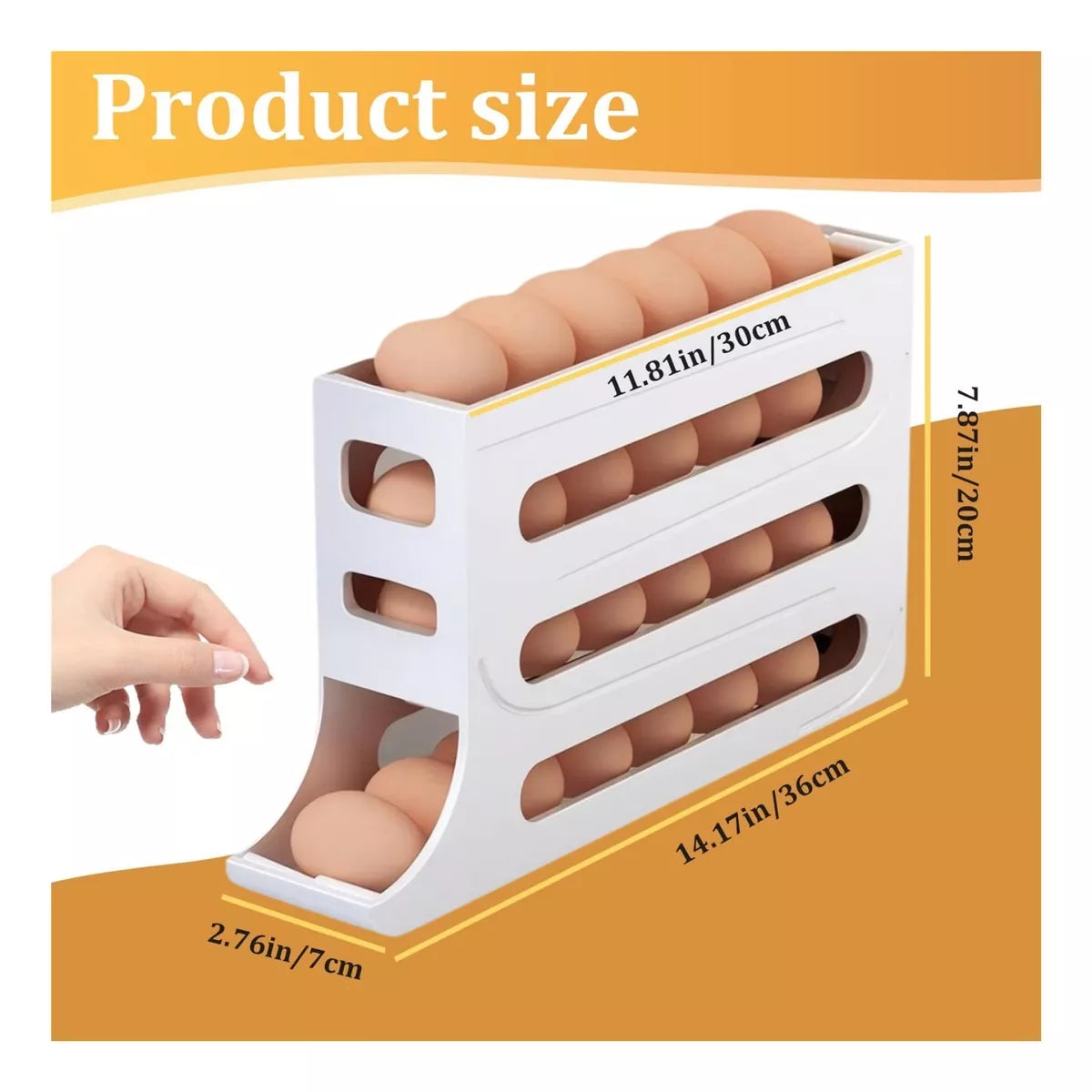 Organizador dispensador de Huevos X2